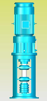 發(fā)酵罐用立式行星齒輪減速器實體模型