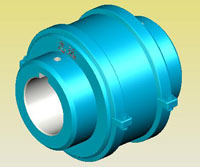 蛇形彈簧聯(lián)軸器JB/T8869-2000系列實(shí)體模型