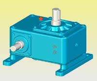 WHT型圓弧圓柱蝸桿減速機實體模型(JB2318—79)
